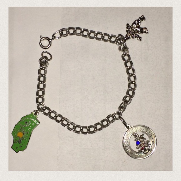 Sterling Silver Vintage Charm Bracelet