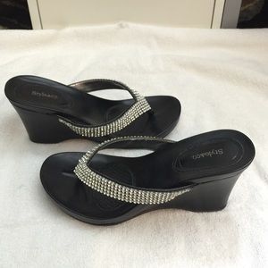 Style & co rhinestones wedges