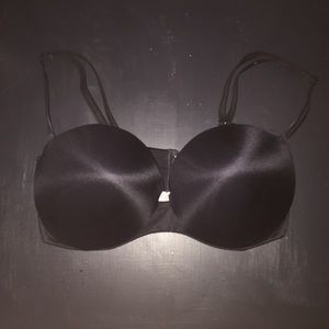 Black Strapless Push-Up Bra