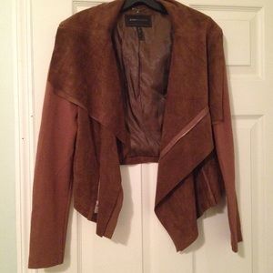 Bcbgmaxazria Brown Suede Jacket