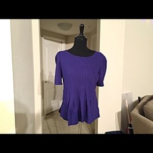 Lightly Worn Grape Peplum Top