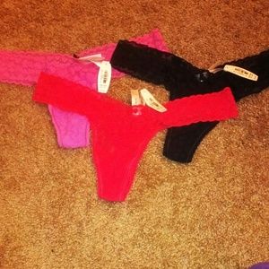 Victorias secret lace thongs