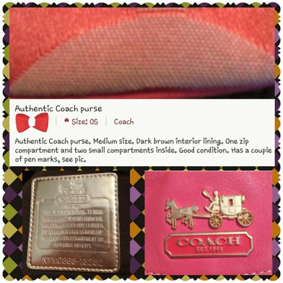Authentic coach bag - Picture 2 of 2