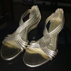 Sandals/Wedges.Gold color, bought them at payless