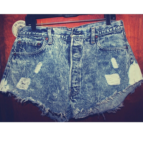 Levi's Denim - Vintage Levi's 501 Distressed Denim Shorts