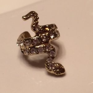 Snake diamond Ear cuff