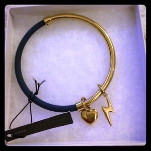Brand new Marc Jacobs gold/ navy bangle w/ charms