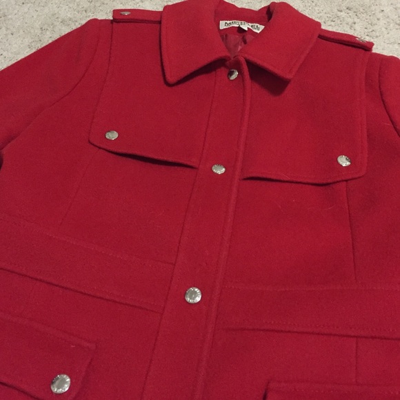 Red Michael Kors jacket (Size 6 - fits a size 8) - Picture 3 of 4