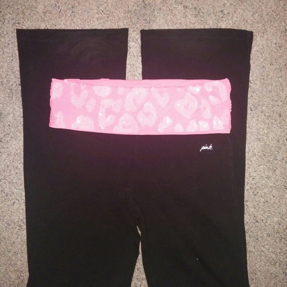 Pink Victoria Secret Boot Cut Yoga Pants