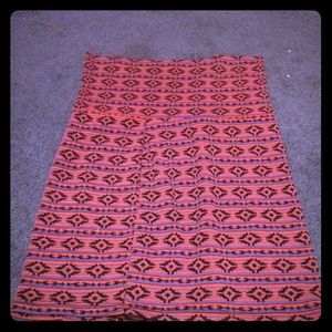 Tribal print pencil skirt