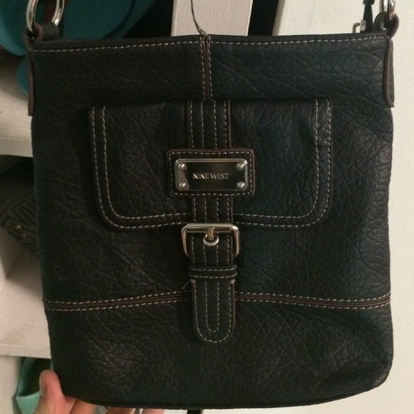 Nine West leather black satchel