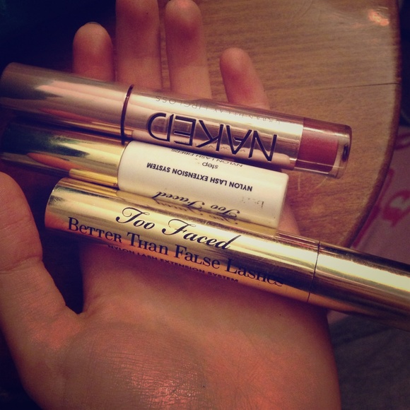 Bundle: too faced better than false lash, UD lips
