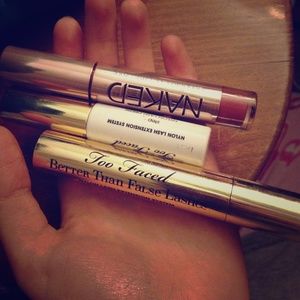 Bundle: too faced better than false lash, UD lips