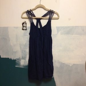 ✨Navy Beach Dress with Beads on Back✨