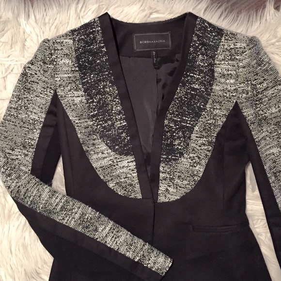 Bcbg black and white tuxedo jacket - Picture 4 of 4
