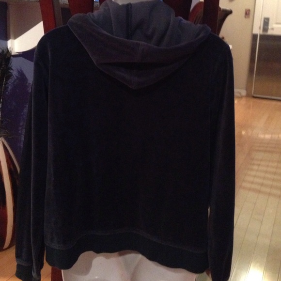 Teal colored hooded Valor jacket with satin trim - Picture 3 of 4