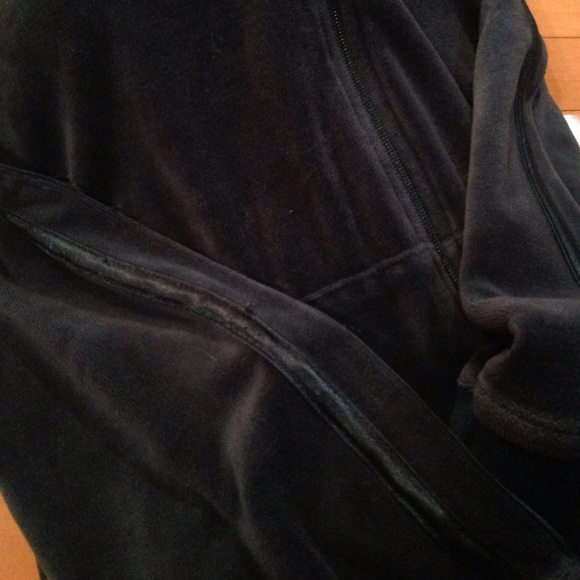 Teal colored hooded Valor jacket with satin trim - Picture 4 of 4