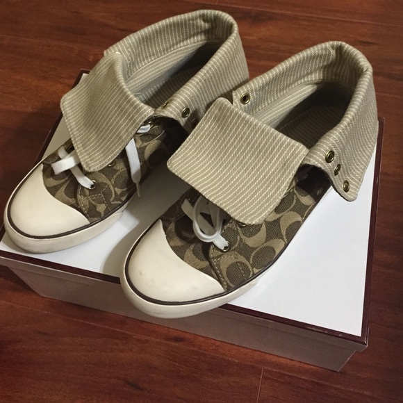 Coach gold shoes