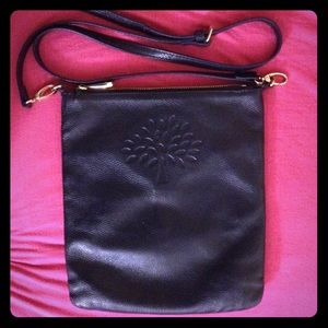 SOLD $795 Mulberry Navy Scotchgrain Crossbody