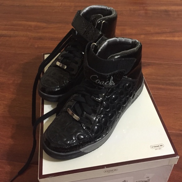 Black High Top Coach Shoes 👞👞