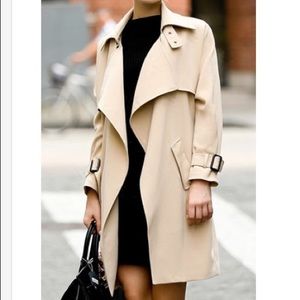 Apricot Trench Coat