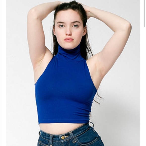 American Apparel Turtleneck Crop Top