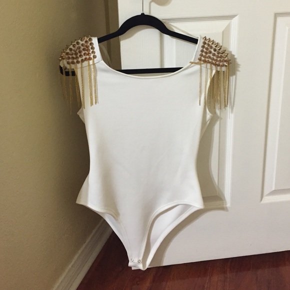 Off Brand Tops - Studded one piece top/suit