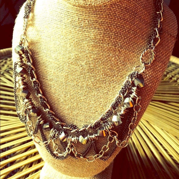 ❌Sold⭕️Glam-Rock Statement Necklace