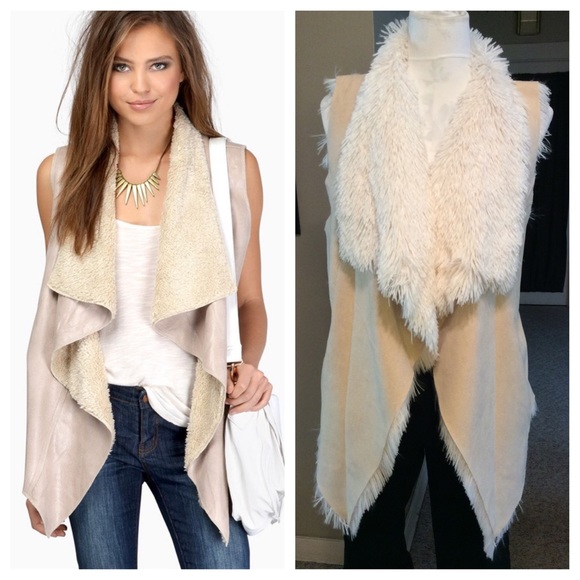 Tops - Faux leather vest
