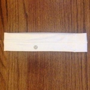 white lululemon headband