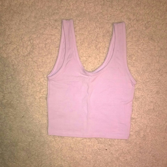 Light purple crop top