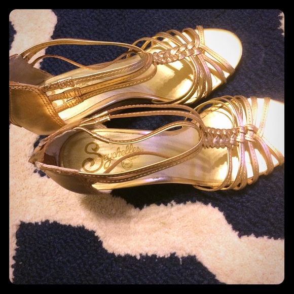 Seychelles Gold Sandals