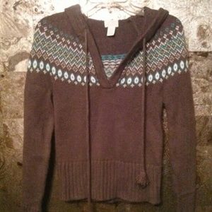 Chocolate brown hooded sweater