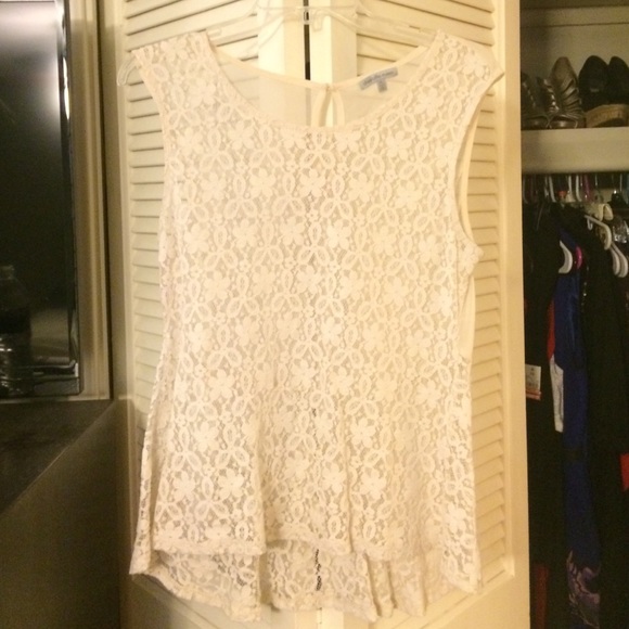 Lace tank top white - Picture 1 of 4