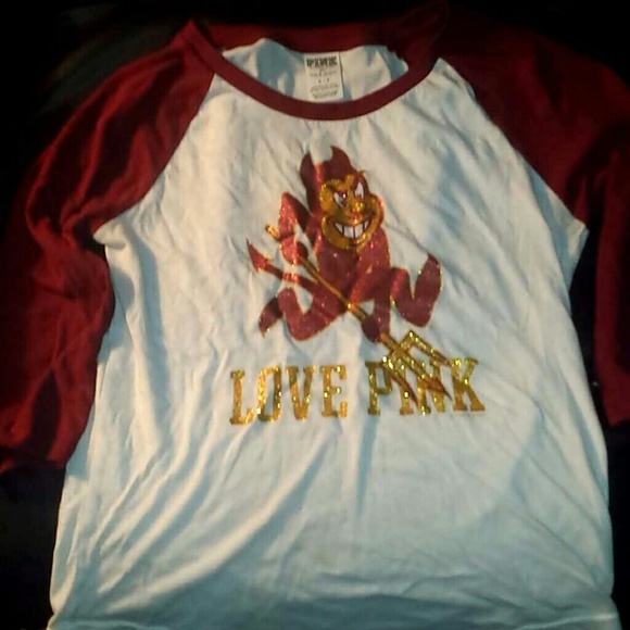 Victoria's Secret Sun Devils Shirt Half Sleeve