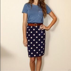 Madewell polka dot skirt