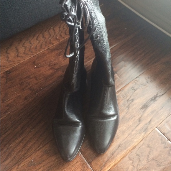 Vintage Leather Militant Boots (Sz 6.5)! - Picture 2 of 3