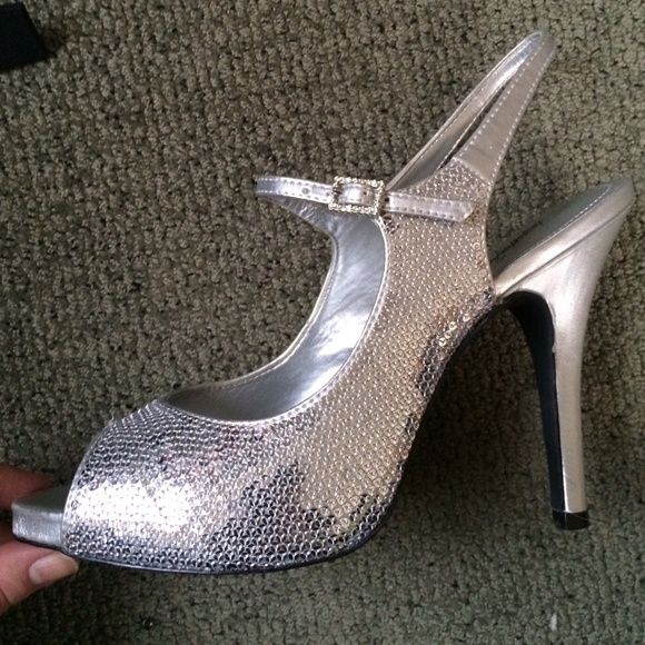 Jacqueline Ferrar Shoes - Prom/Formal Sequin open toe high heels