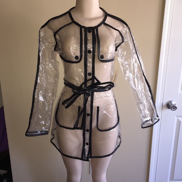 Clear rain jacket
