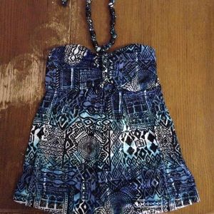 Aztec print Halter top!