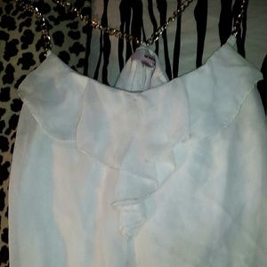 White top with gold chain straps