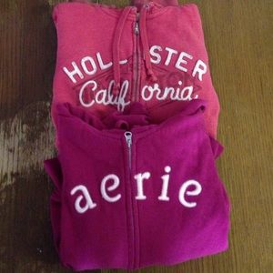 Bundled zip up hoodies!