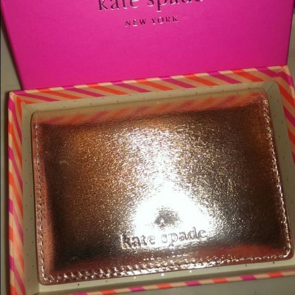 Rose Gold Kate Spade Card Holder
