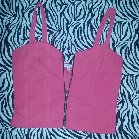 Pink crop top