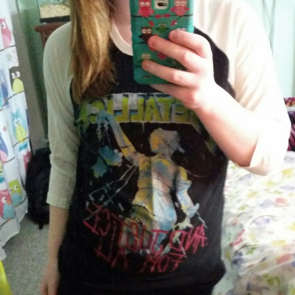 Metallica baseball band t