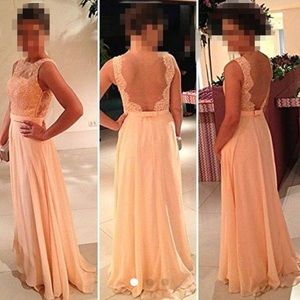 Chiffon Prom Dress: beautiful lace front