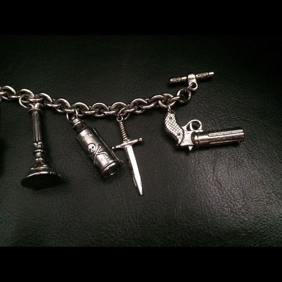 Flotsam & Jetsam Silver Weapons Charm Bracelet - Picture 3 of 4