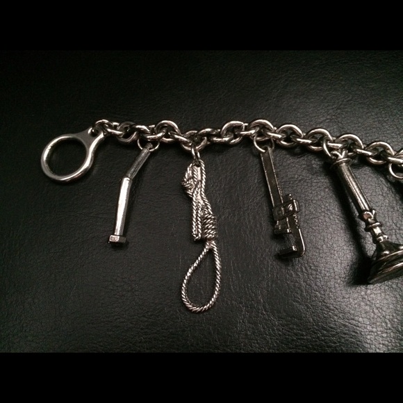 Flotsam & Jetsam Silver Weapons Charm Bracelet - Picture 4 of 4