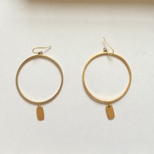 Dainty gold hoops