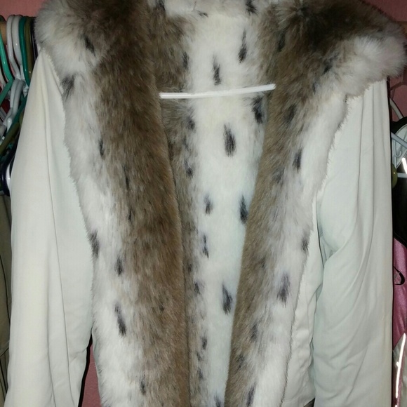 Brand new fur reversible jacket